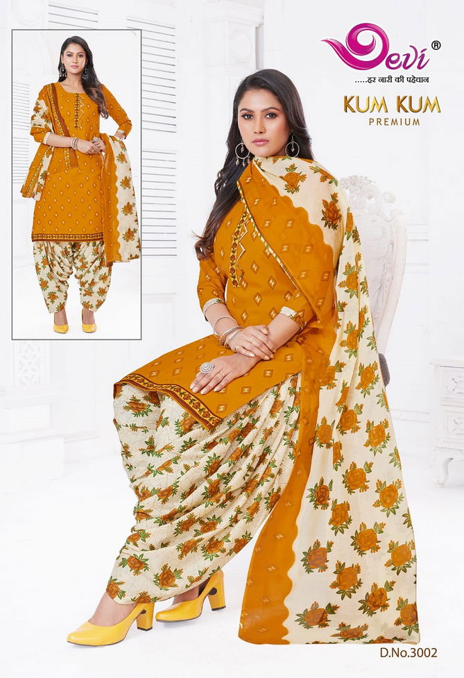 Devi Kumkum Premium Vol 3 Cotton Readymade Dress Catalog
